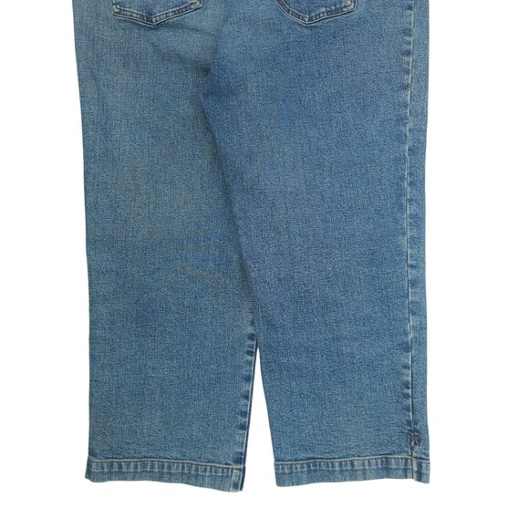 Lauren Jeans Ralph Lauren Crop Denim Womens Size 12 HIgh Rise Stretch Capri - Picture 13 of 16